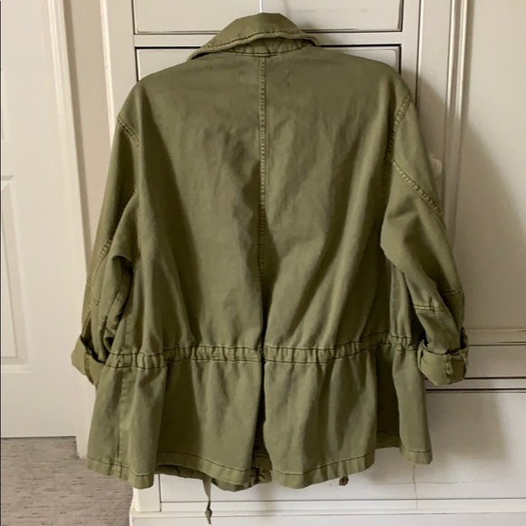 Oversized green Free People utility jacket - Picture 3 of 3